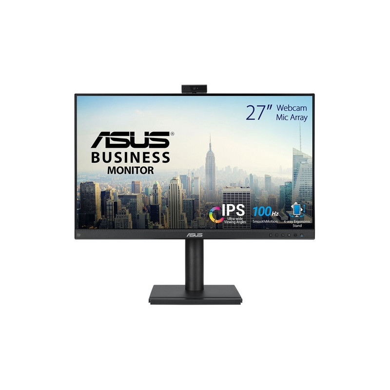 MONITOR ASUS LCD IPS LED 27" BE279QFK  FRAMLESS 5MS FHD BLACK HDMI VGA DP MM WEB