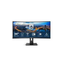 MONITOR PHILIPS LCD CURVED LED 34" 21:9  5MS MM SOFTBLUE UHD 3000:1 BLACK 2XHDMI