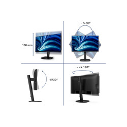 MONITOR PHILIPS LCD IPS LED 120HZ 23.8" WIDE  4MS SOFTBLUE MM QHD 1500:1 BLACK H