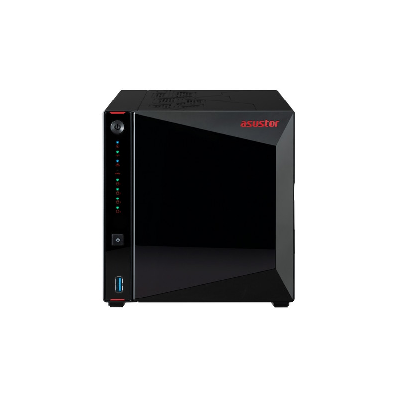 NAS ASUSTOR  X 4HDD/SSD 3.5"/2.5"SATA3 6GB/S -NO HD- QUAD CORE 2.0GHZ-4GB DDR4 S