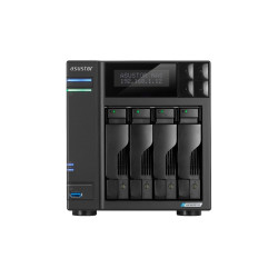 NAS ASUSTOR  X 4HDD/SSD 3.5"/2.5"SATA3 6GB/S -NO HD- QC 2.0GHZ-4GB DDR4-2P 2.5GB