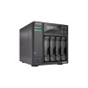 NAS ASUSTOR  X 4HDD/SSD 3.5"/2.5"SATA3 6GB/S -NO HD- QC 2.0GHZ-4GB DDR4-2P 2.5GB