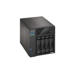NAS ASUSTOR  X 4HDD/SSD 3.5"/2.5"SATA3 6GB/S -NO HD- QC 2.0GHZ-4GB DDR4-2P 2.5GB