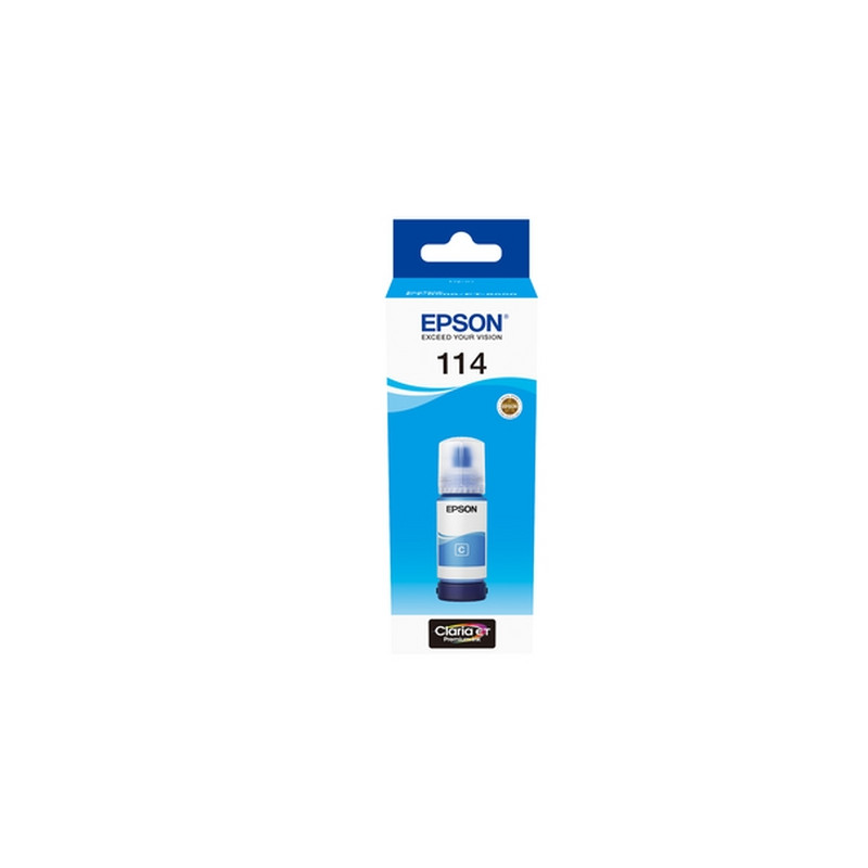 FLACONE EPSON 114  70ML CIANO PER ECOTANK ET-8500 ET-8550