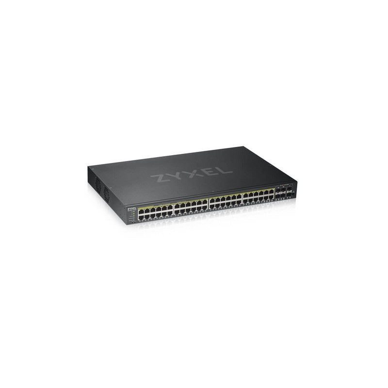 SWITCH ZYXEL  44P GIGA POE +4P DUAL GIGABIT+2P SFP, IPV6,VLAN, NEBULAFLEX RACK 1